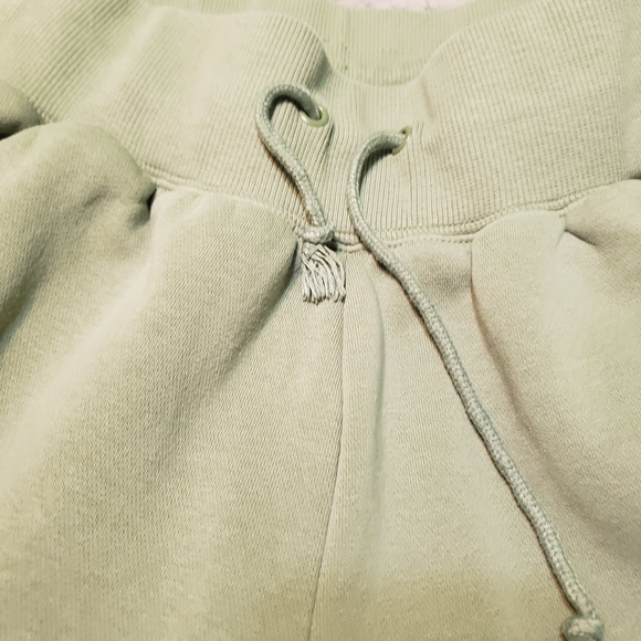 Nike Phoenix Fleece High-Rise Wide-Leg Sweatpants - Oil Green S - Picture 6 of 13